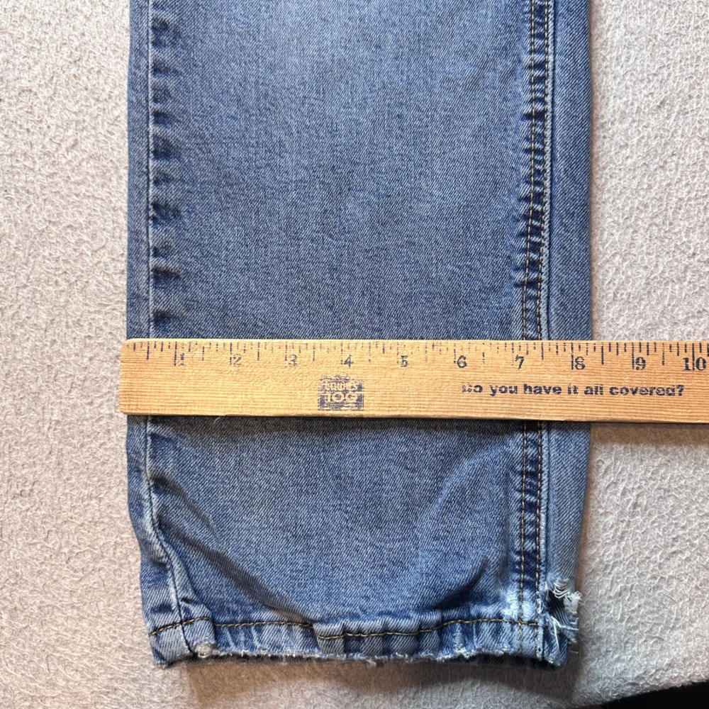 Levi's 541 Jeans Mens 34x34 (34x31) Blue Athletic Denim Medium Wash Distressed - Picture 10 of 12